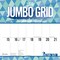 Jumbo Grid Large Print | 2026 12 x 24 Inch (Hanging) Monthly Square Wall Calendar | Matte Paper and Foil Stamped Cover